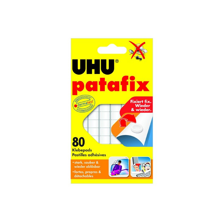 Patafix Glue Pads UHU Λευκό (80) (42620-5) (UHUPATAFIX)