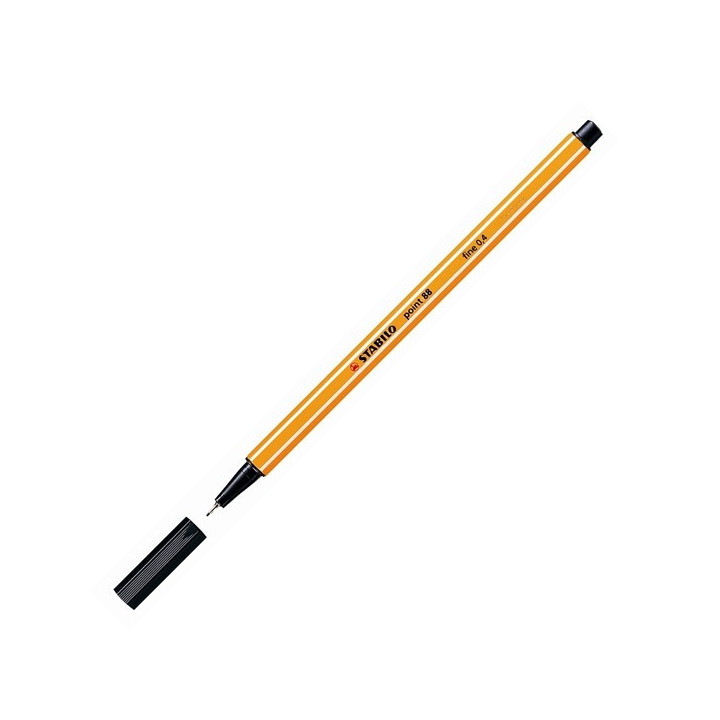Μαρκαδόρος Σχεδίου STABILO Point 88 No.46 0.4 mm (Μαύρο) (88/46) (STB88/46BK)