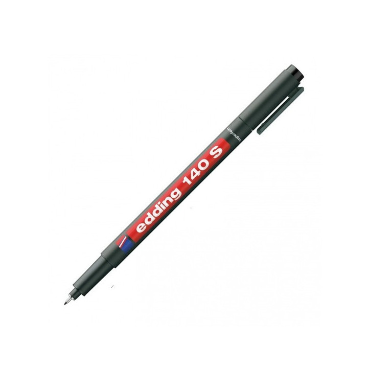 Μαρκαδόρος Ανεξίτηλος Διαφανειών EDDING 140/S 0.3 mm (Μαύρο) (585001) (EDD585001BK)