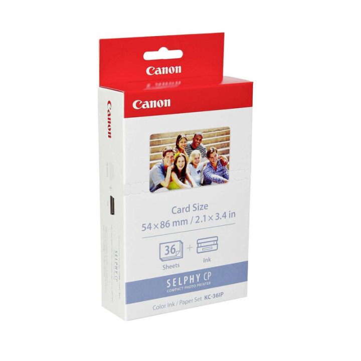 Canon KC-36IP Colour Ink & Paper Set Credit Card Size 36prints (7739A001AH) (CAN-KC36IP)