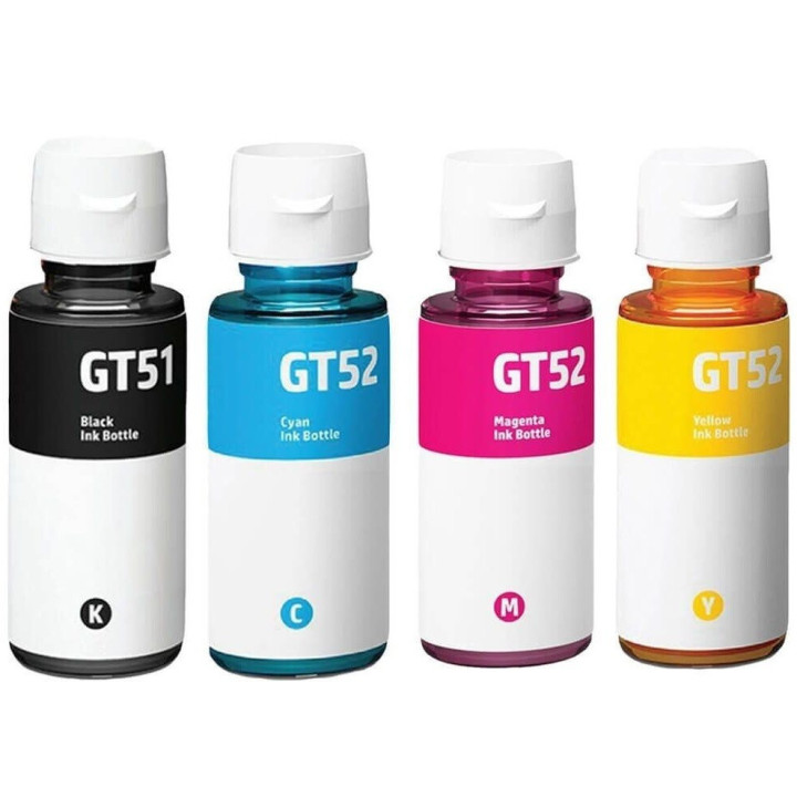 Συμβατό HP GT51/52/53XL Multipack Black-Cyan-Yellow-Magenta πακέτο τεσσάρων χρωμάτων.