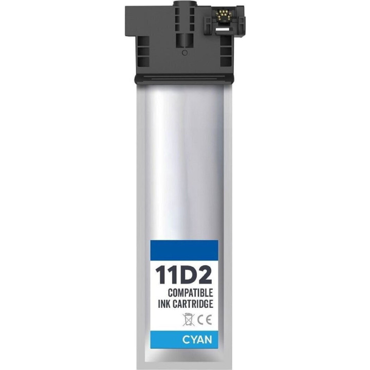 Epson T11D2  Cyan Συμβατό μελάνι  (C13T11D240)  -  (75ml)