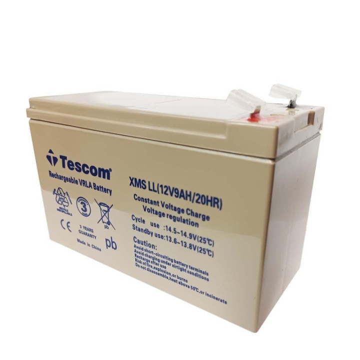 Tescom Batteries XMS LL - 12V 9Ah (BAT.0296) (TSBAT0296)