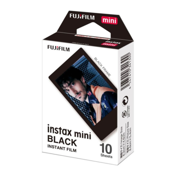 Fujifilm Color Instax Mini Instant Φιλμ (10 Exposures) Black (16537043) (FJM16537043)