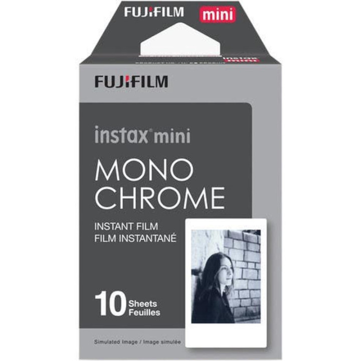 Fujifilm B&W/Monochrome Instax Mini Instant Φιλμ (10 Exposures) Monochrome (70100137913) (FJM70100137913)