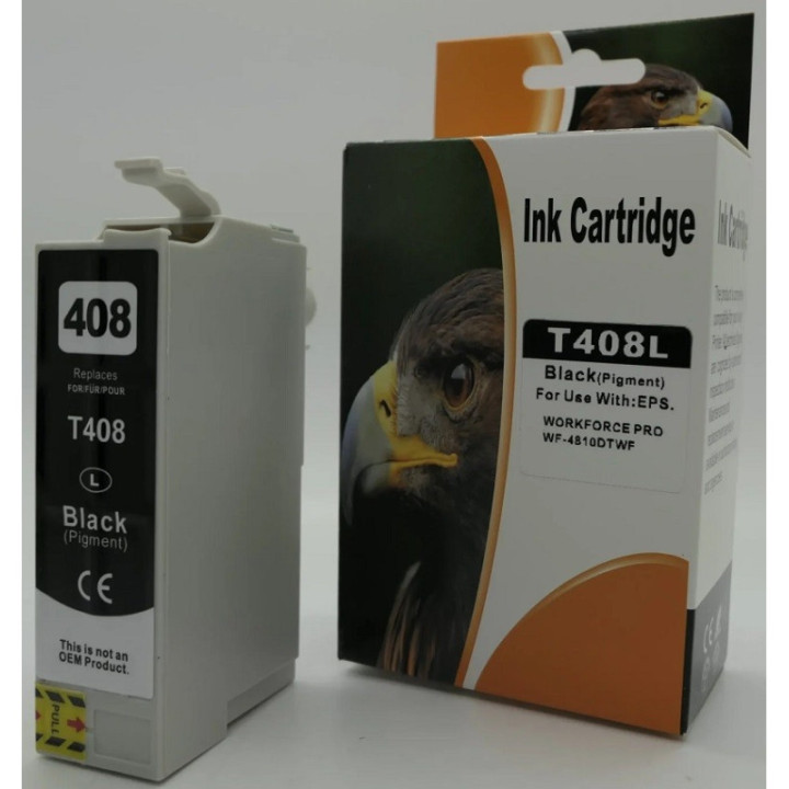 Epson T408 XL Black Συμβατό μελάνι  (C13T09K14010)