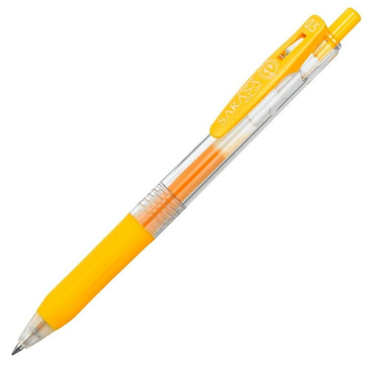 Zebra Sarasa Clip 0.5 Gel Pen Yellow (ZB-35135) (ZEB35135)