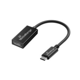 MediaRange USB Type-C® to DisplayPort Audio and Video Converter, 20cm, Black (MRCS235)