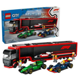 Lego City F1 Transporter With Rb20 & Amr24 F1 Racing Cars (60445) (LGO60445)