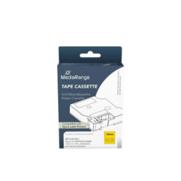 Ετικέτες Γενικής Χρήσης Mediarange (Dymo® D1/45018/S0720580) 12mm, 7m, Laminated and Permanent Adhesive, Black on Yellow (MRDY45