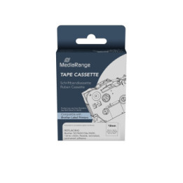 Ετικέτες Γενικής Χρήσης Mediarange (Brother TZ-FX231/TZe-FX231) 12mm, 8m, Laminated and Permanent Adhesive, Flexible, Black on W