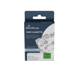 Ετικέτες Γενικής Χρήσης Mediarange (Brother TZ-741/TZe-741) 18mm, 8m, Laminated and Permanent Adhesive, Black on Green (MRBTZ741