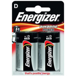 Αλκαλική Μπαταρία Energizer Alkaline Power LR20/D alkaline battery (blister) 2τμχ (LR20DB2E) (ENELR20DB2)
