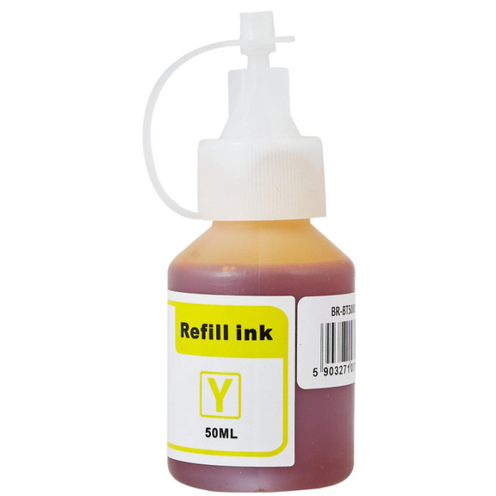 Συμβατό μελάνι BROTHER BT5000Y YELLOW (50ml)