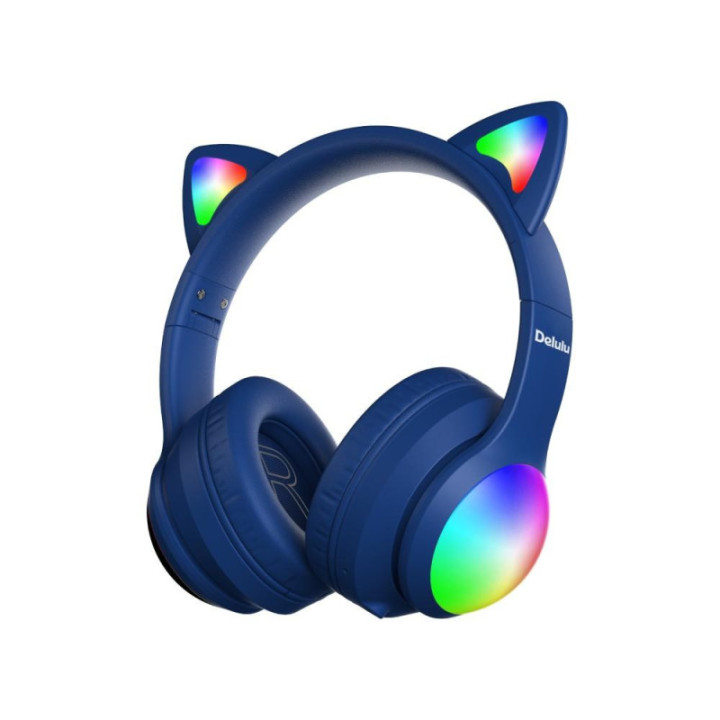Kiddoboo Delulu Bluetooth Headphones Disco Blue (KBMS632BLU)