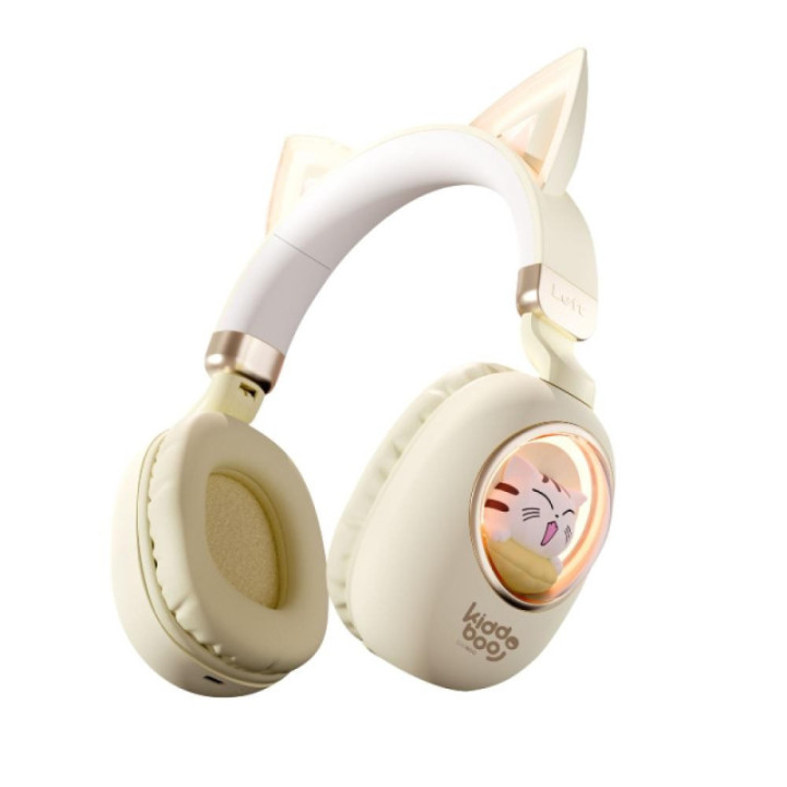 Kiddoboo Delulu Bluetooth Headphones Gold (KBKID5GLD)