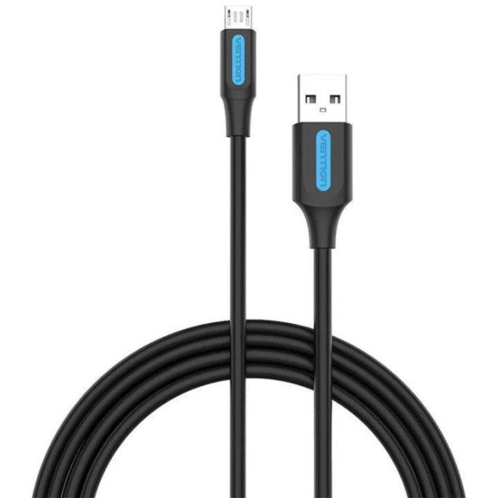 VENTION USB 2.0 A Male to Micro B Male 3A Cable 2M Black (COLBH) (VENCOLBH)