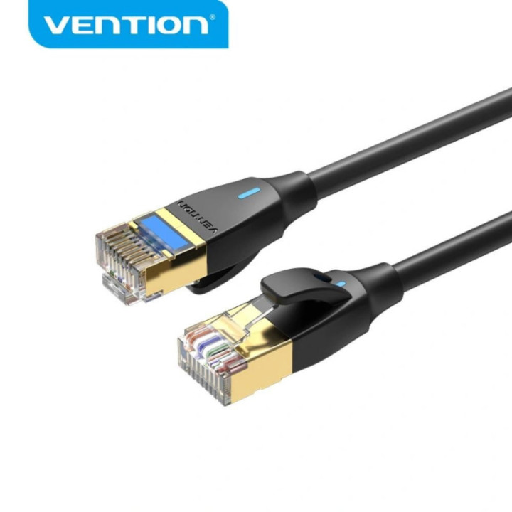 VENTION Cat.8 SFTP Patch Cable 0.5M Black Slim Type (IKIBD) (VENIKIBD)