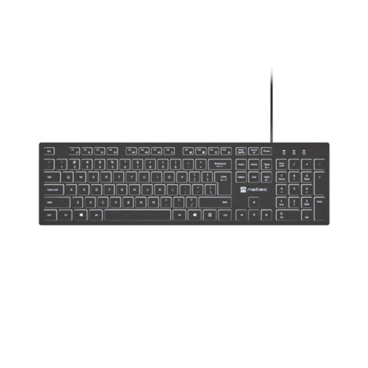 Natec Keyboard Herring Glow Us White Backlight (NKL-2342) (NTCNKL-2342)