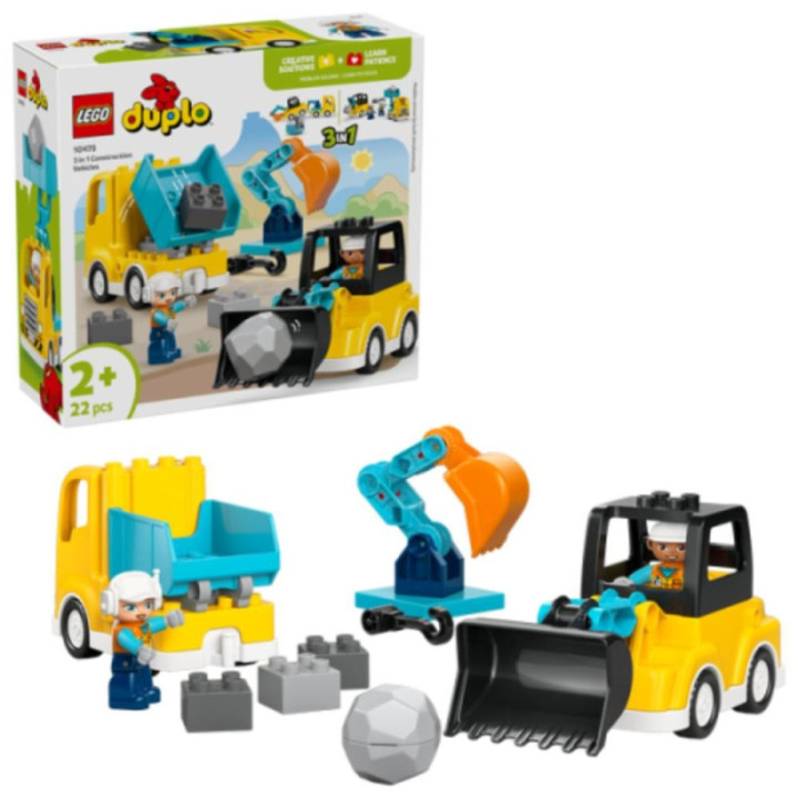 Lego DUPLO Town Construction Vehicles - 3-in-1 Set (10475) (LGO10475)