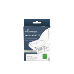 Ετικέτες Γενικής Χρήσης Mediarange (Dymo® D1/45019/S0720590) 12mm, 7m, Laminated and Permanent Adhesive, Black on Green (MRDY450
