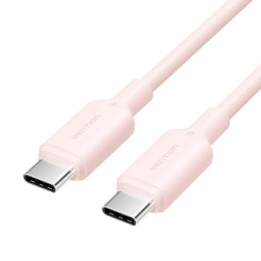 VENTION USB 2.0 C Male to C Male 3A Cable 2M Pink Flexible PVC Type (TRVPH) (VENTRVPH)