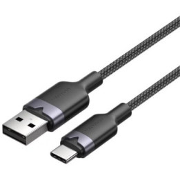 VENTION USB 2.0 A Male to C Male 6A Cable 2M Black Aluminum Alloy Type (CTOBH) (VENCTOBH)