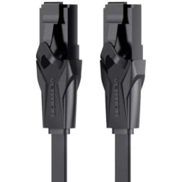 VENTION Flat Cat.6 UTP Patch Cable 1M Black (IBABF) (VENIBABF)
