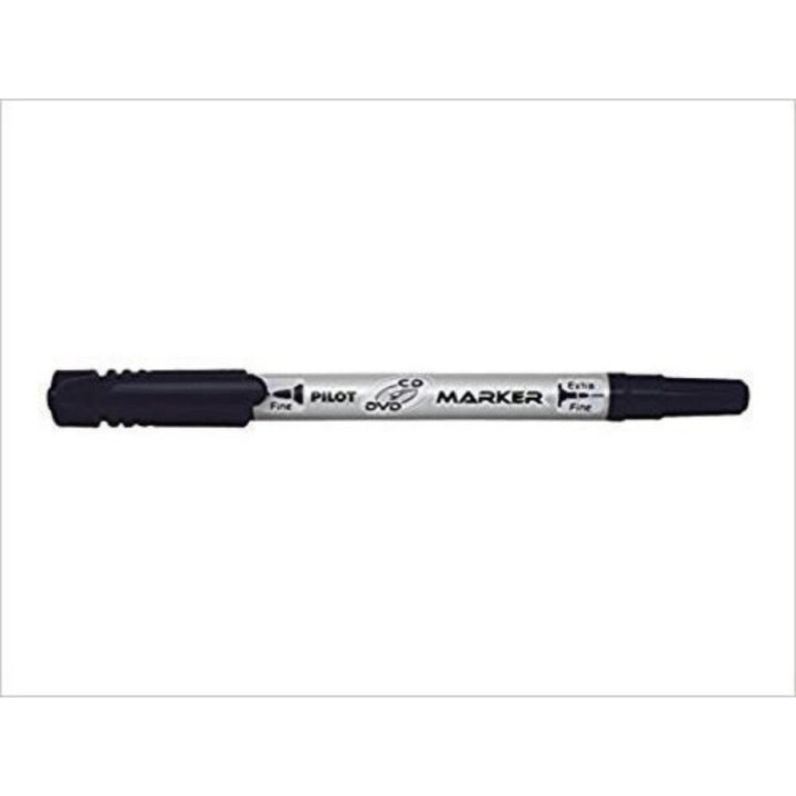 Pilot Twin-Tip CD/DVD Permanent Marker Fine & Extra Fine Black (SCA-TMCD) (PILSCA-TMCD)