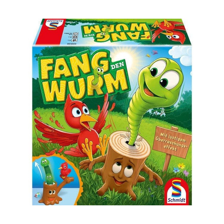 Schmidt Spiele Fang den Wurm (Catch the Worm) Children's 3D Action Game (40638) (SCHM40638)