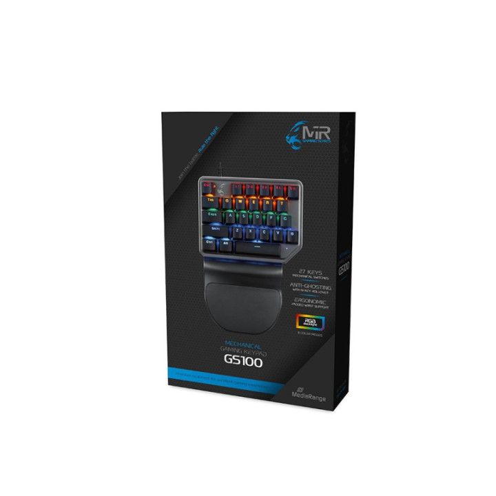 MediaRange wired mechanical Gaming pad with RGB-effect (MRGS100)