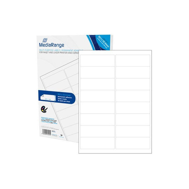MediaRange Ετικέτες Γενικής Χρήσης 99.1χ33.9mm. Λευκές (800 Pack) (MRINK147)