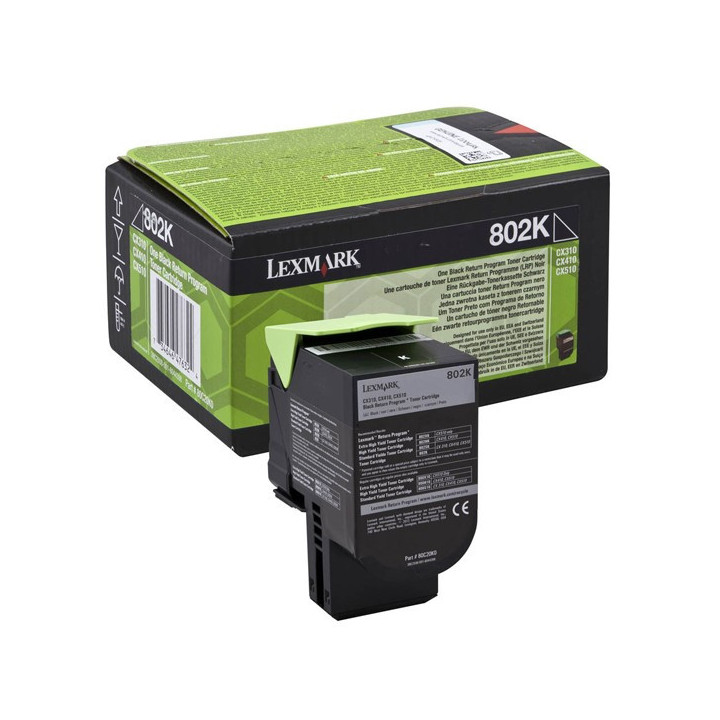 Toner Lexmark 80C20K0 Black (80C20K0) (LEX80C20K0)