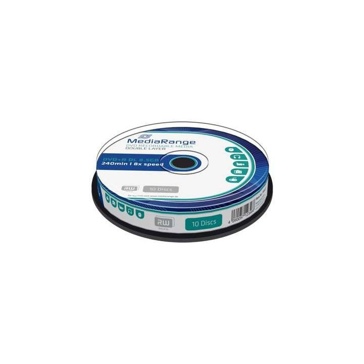MediaRange DVD+R Dual Layer 240' 8.5GB 8x Cake Box x 10 (MR466)