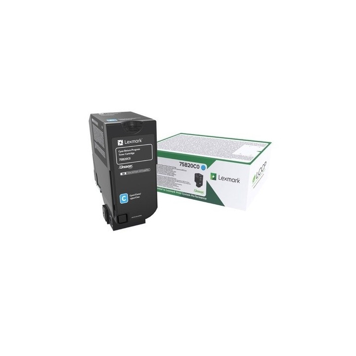 LEXMARK CS727/CS728/CX728 TONER CYAN 10K (75B20C0) (LEX75B20C0)