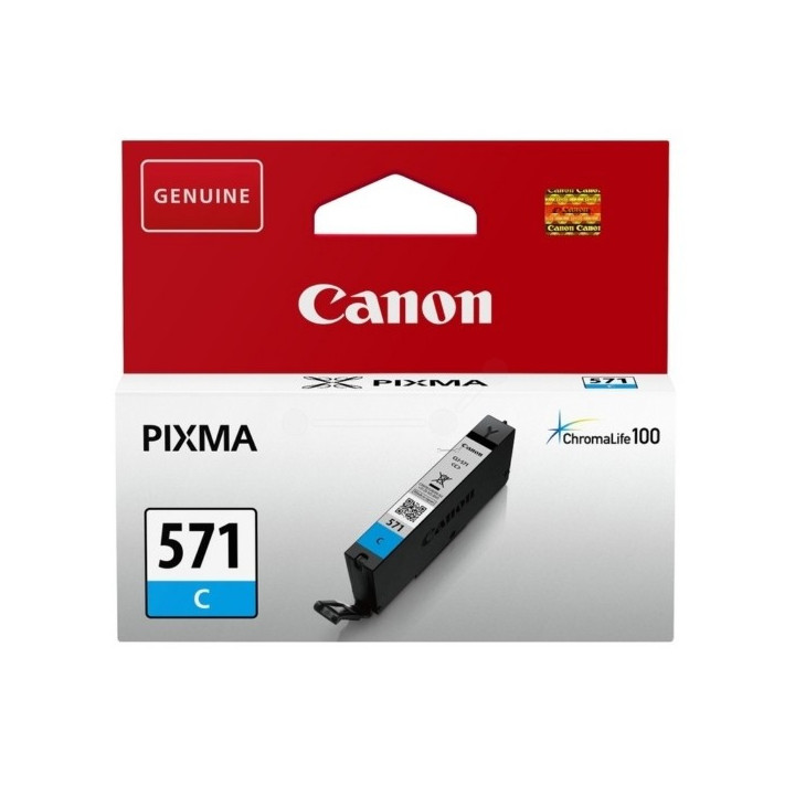 Canon Μελάνι Inkjet CLI-571C Cyan (0386C001) (CANCLI-571C)
