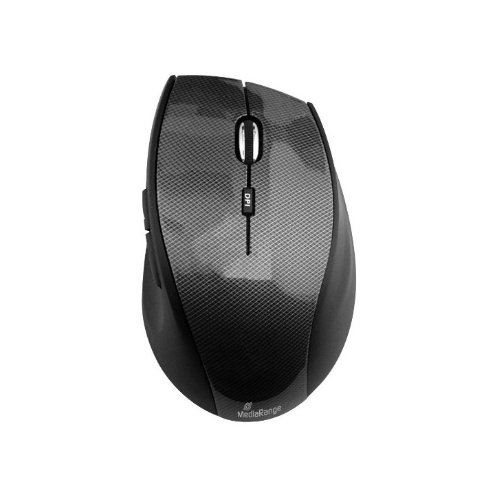 Media Range Optical Mouse Highline Series (Carbon look/Black, Wireless) (MROS207)