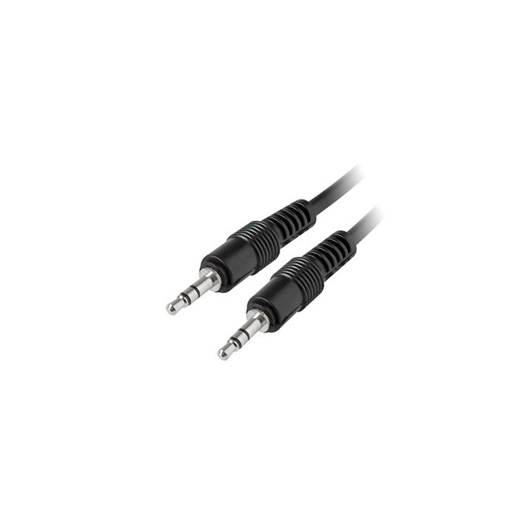 Καλώδιο MediaRange Audio Jack plug 3.5mm/Jack plug 3.5mm 1.0M Black (MRCS140)