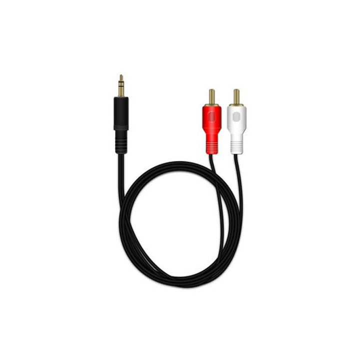 Καλώδιο MediaRange RCA/Stereo Jack connection cable 3.5mm., 1.0M Black (MRCS164)